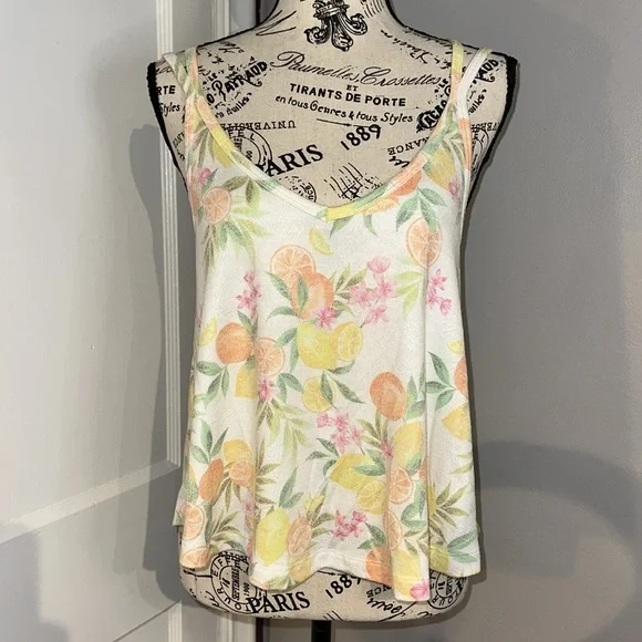 Z Supply In The Swing White Citrus Strappy Tank Top NWT - Picture 7 of 16